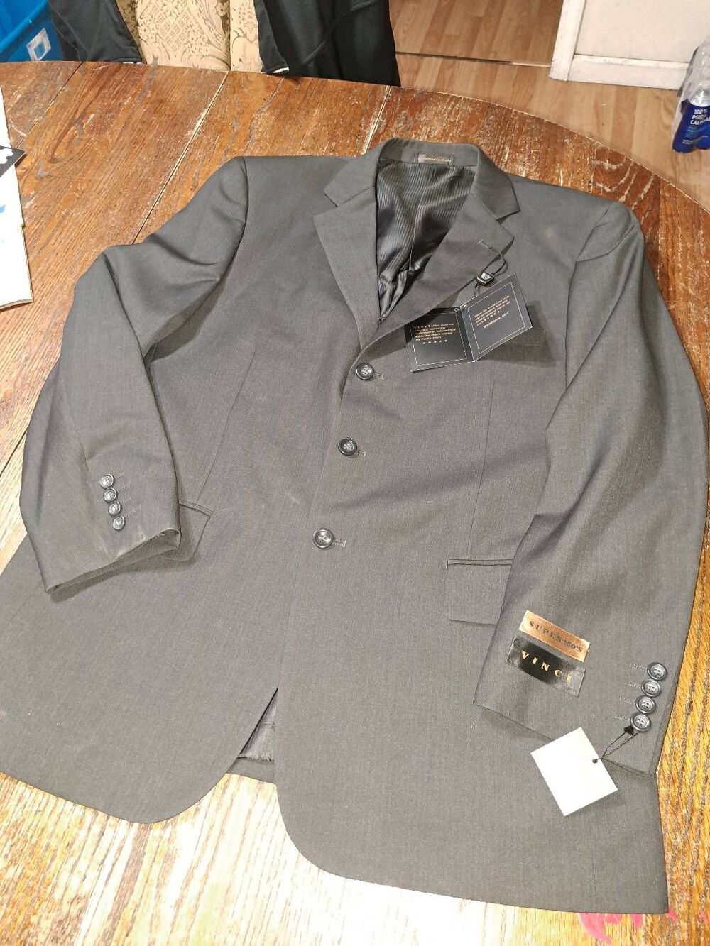 New 42R Vinci Couture Zegna Grey Suit Sports Jacket Coat Blazer Super 150 NWT